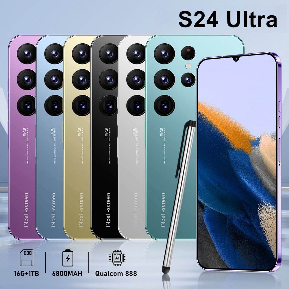 2024 Original s24 ultra phone Smartphone 16+1TB Mobile Phone Cell Gaming Phone 5G smartphone 3G&4G smartphone